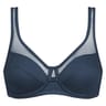 Soutien-gorge armature ligne Generous Coton bio Dim AW3 BLEU NUAGEUX 105D