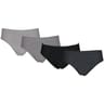 Lot de 4 slips taille basse fantaisie homme Influx Basic GRI R/NR/GRIS/NR T5