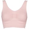 Brassière sport "sans coutures côtes" VIEUX ROSE 46/48