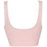 Brassière sport "sans coutures côtes" VIEUX ROSE 46/48