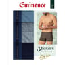Lot de 3 boxers Sélection coton bio homme Eminence BLEU  - 2410 MARINE/BLEU T3