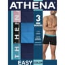 Lot de 3 boxers homme Easy Color Athena MARINE - 2450 T4