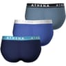 Lot de 3 slips homme Easy Color Athena MARINE - 2450 T3