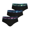 Lot de 3 slips ligne 720 Stretch Coton Athena 2400 NOIR/NOIR/NOIR T8