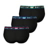 Lot de 3 slips ligne 720 Stretch Coton Athena 2400 NOIR/NOIR/NOIR T8