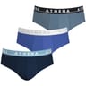 Lot de 3 slips homme Easy Color Athena MARINE - 2450 T4