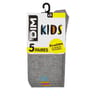 5 paires de mi chaussettes enfant ECODIM AWR GRIS CLAIR CHINE ROUGE 27/30