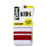 Lot de 3 paires de mi chaussettes ECODIM sport style enfant COQUELICOT/TURQ /JAUNE AMBRE 31/34