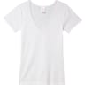 Tee shirt manches courtes finition dentelle Hekla BLANC T5