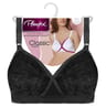 Soutien-gorge sans armatures maintien ligne Coeur Croisé classique Playtex 001 NOIR 110E