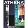 Lot de 2 boxers ligne 720 stretch ajust homme Athena 2400 NOIR/BLEU T7