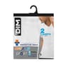 Lot de 2 tee-shirt col v homme Dim 0HY_BLANC L