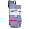 5 paires de mi chaussettes fantaisies garçon MARINE/GRIS/BLEU 36\40