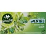 Carrefour sensation thé vert menthe 50 sachets - 80g