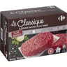 Carrefour le classique steak haché façon bouchère pur boeuf 15% mg 8x125g