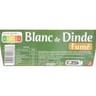 Carrefour extra blanc de dinde fumé 4 tranches 120g
