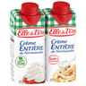 Elle & vire crème entière de normandie 30% MG uht brique 2 x 25 cl