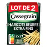 Cassegrain haricots beurre 1/2 en lot de 2x220g