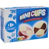 Carrefour classic' glace vanille fraise / vanille chocolat 12 mini pots 368g