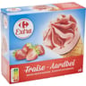 Carrefour extra 6 cônes fraise 459g