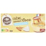 Carrefour original crème saveur coco sur lit de caramel 4x100g