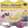 Carrefour original gâteau de semoule aux raisins et caramel 4x100g