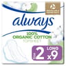 Always cotton protection serviette hygienique ailettes long x9