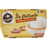 Carrefour original dessert ile flottante crème au caramel 4x100g