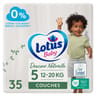 Lotus baby douceur naturelle couches taille 5 bio x35