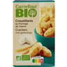 Carrefour bio biscuit apéritifs au chèvre bio 75g