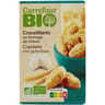 Carrefour bio biscuit apéritifs au chèvre bio 75g