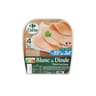 Carrefour extra blanc de dinde sel réduit 4 tranches 160g