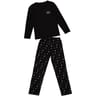 Pyjama long manches longues femmes NOIR T46\48