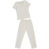 Pyjama long manches courtes femmes ECRU T50\52