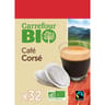 Carrefour bio dosettes compatibles senseo corsé bio x32 - 224g