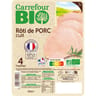 Carrefour bio rôti de porc cuit 4 tranches 160g