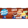 Mont Blanc crème dessert multivariétés chocolat/vanille/praliné 6x125g-750g