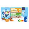 Récré olé multivariétés biscuit/caramal/choco noisette/chocolat 12x85g
