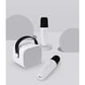 Bigben ensemble mini karaoke + 2 micros sans fil blanc PARTYK2MICWH