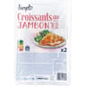 Simpl 2 croissants au jambon 280g