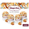 Haagen dazs 4 mini pots salted caramel 380ml 324g