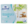 Carrefour essential papier toilette confort fresh 2 plis 6 rouleaux