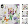 Serviettes jetables motif fleuri x16