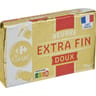Carrefour classic beurre plaquette extra doux 125g