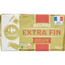 Carrefour classic beurre plaquette extra doux 125g