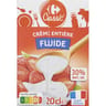 Carrefour classic crème entière fluide 30%mg 3x20cl