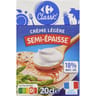 Carrefour classic crème légère semi épaisse 18%mg 3x20cl