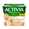 Activia bifidus spécialité laitière saveur noix céréale 4x120g