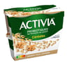 Activia bifidus spécialité laitière saveur noix céréale 4x120g