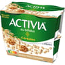 Activia bifidus spécialité laitière saveur noix céréale 4x120g